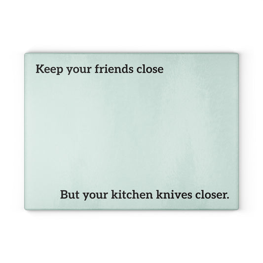 LCN Mafia History Tempered Glass Cutting Board