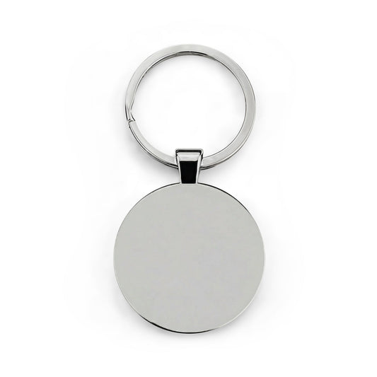 LCN Mafia History Round Stainless Steel Keyring