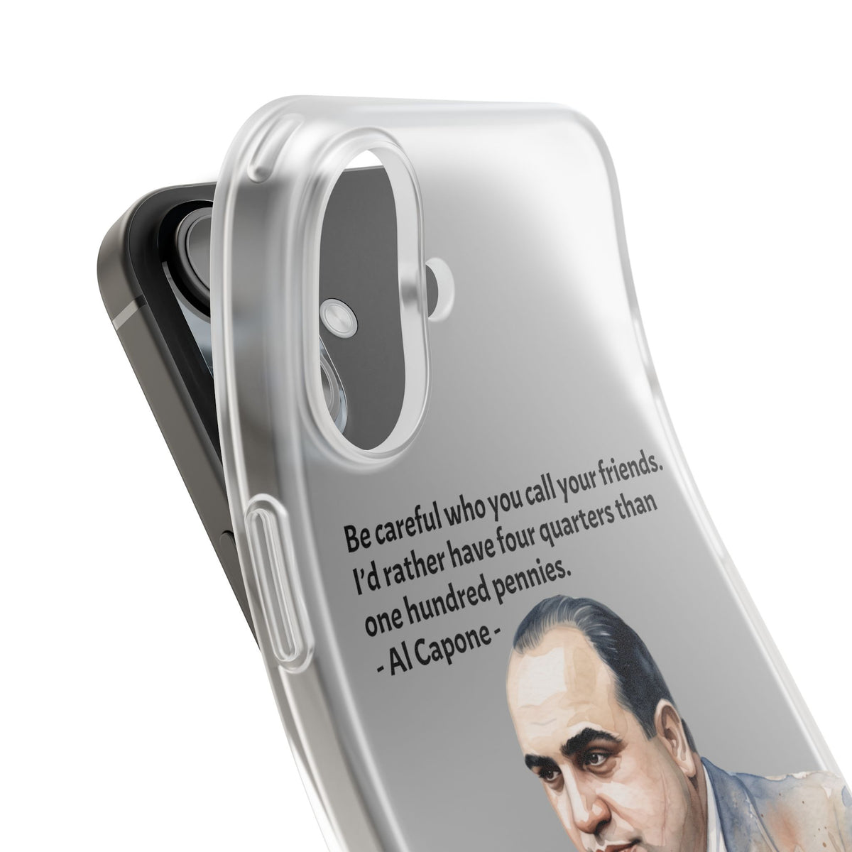 Vintage Crime Quote Flexi iPhone Case
