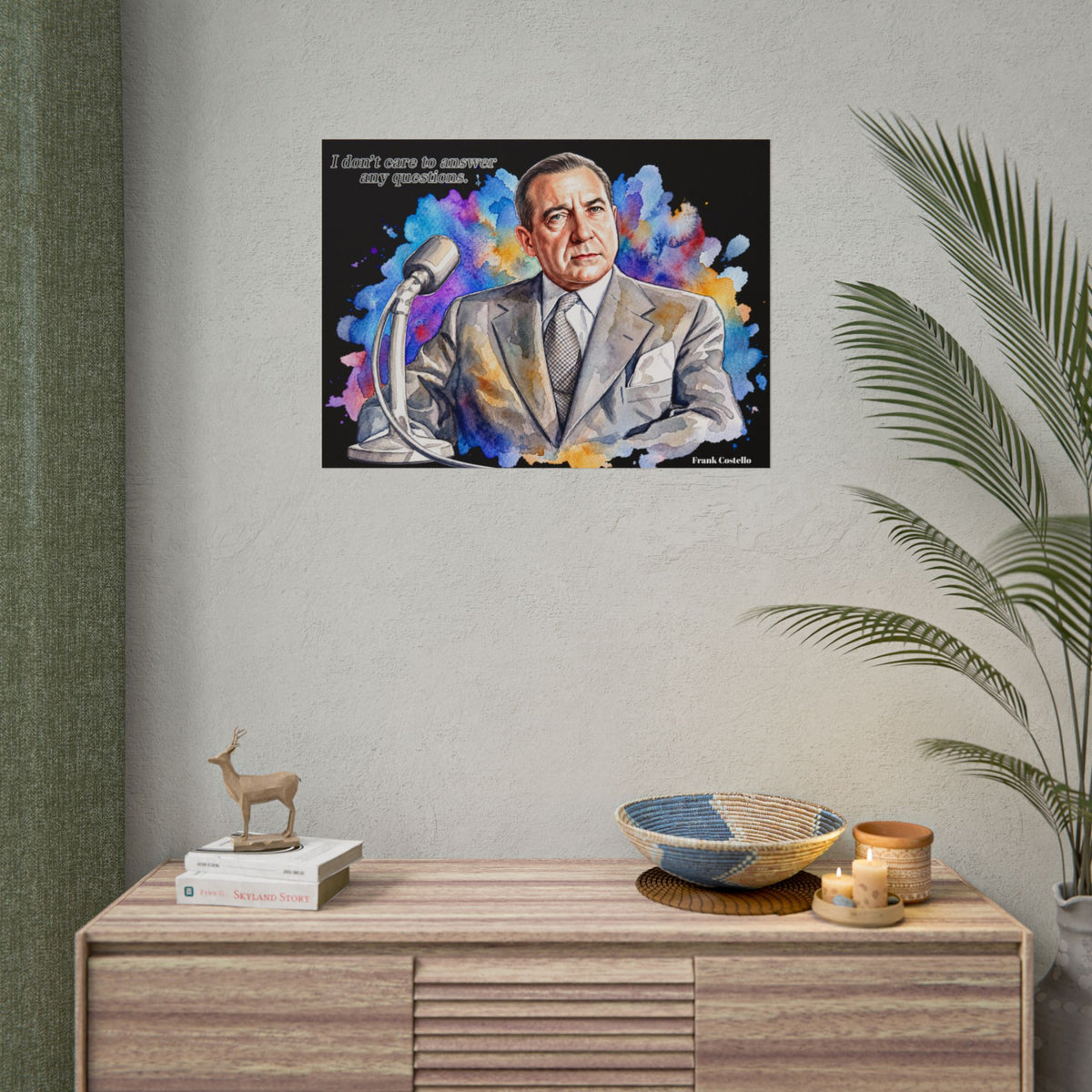 Vintage Crime-Era Portrait Art Poster