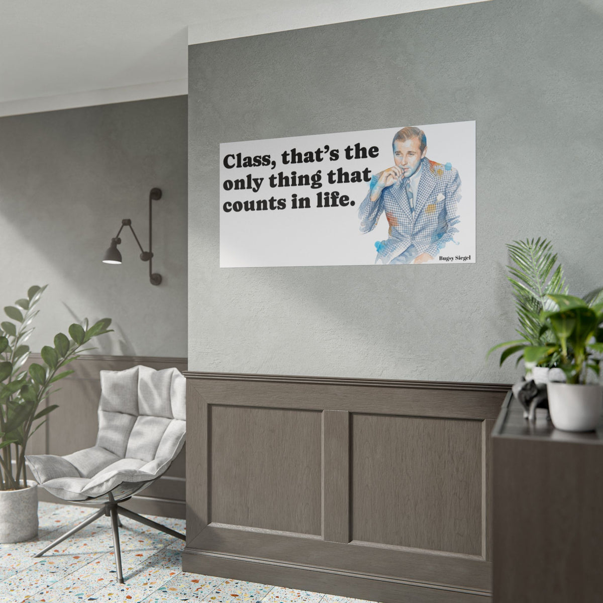 “Class Is What Counts” Retro Art Poster