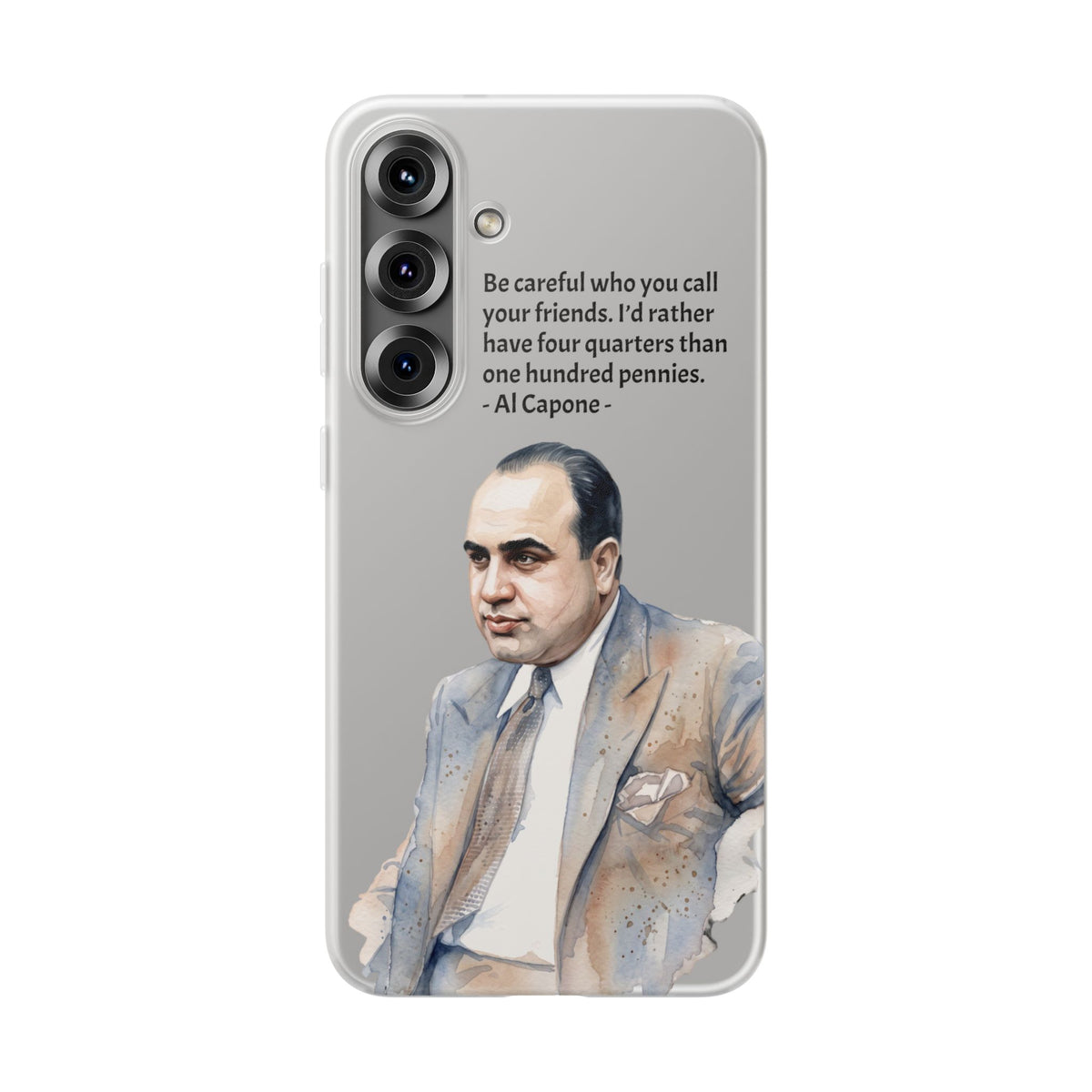 Vintage Crime Quote Flexi Samsung Galaxy Case