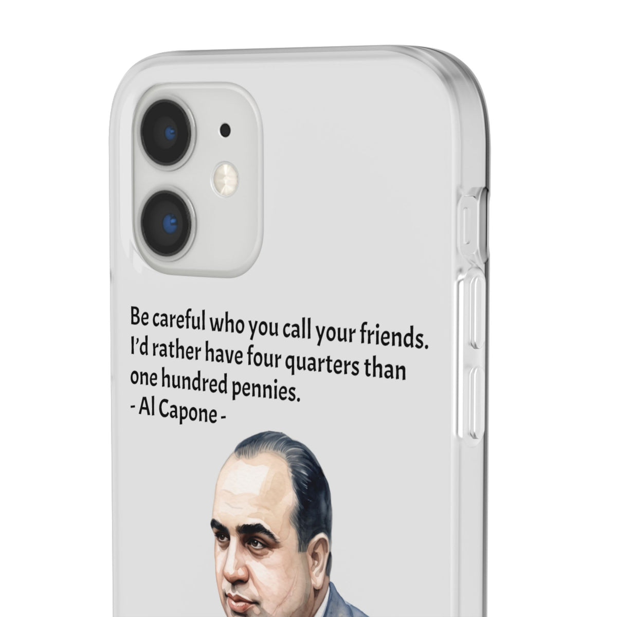 Vintage Crime Quote Flexi iPhone Case