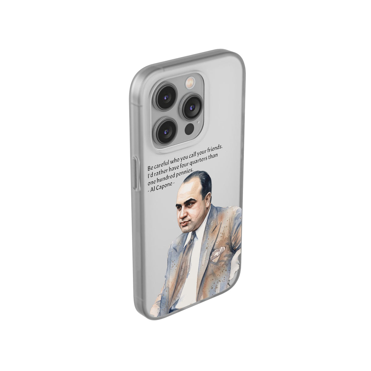 Vintage Crime Quote Flexi iPhone Case