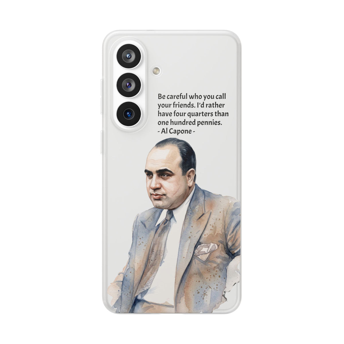 Vintage Crime Quote Flexi Samsung Galaxy Case