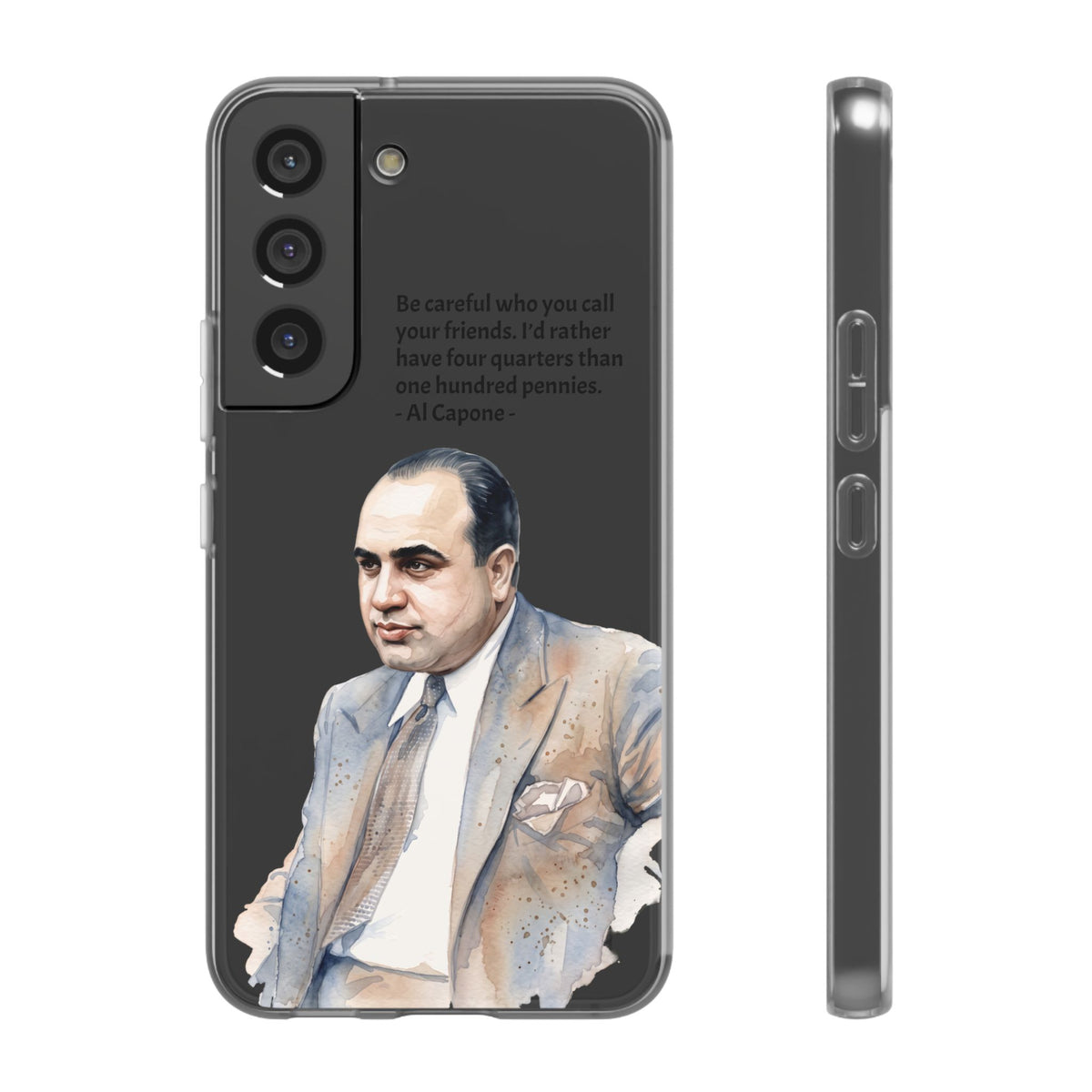 Vintage Crime Quote Flexi Samsung Galaxy Case