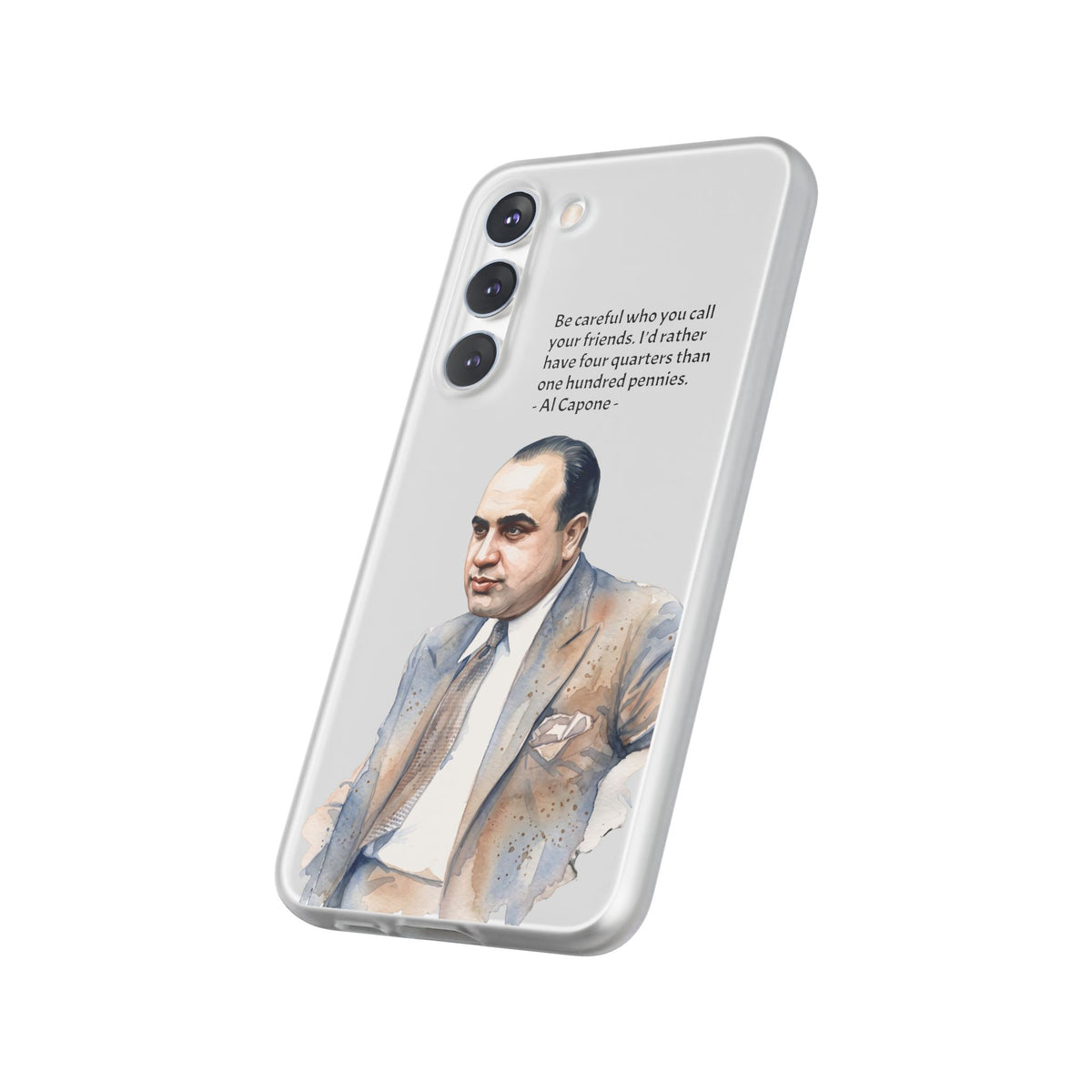 Vintage Crime Quote Flexi Samsung Galaxy Case