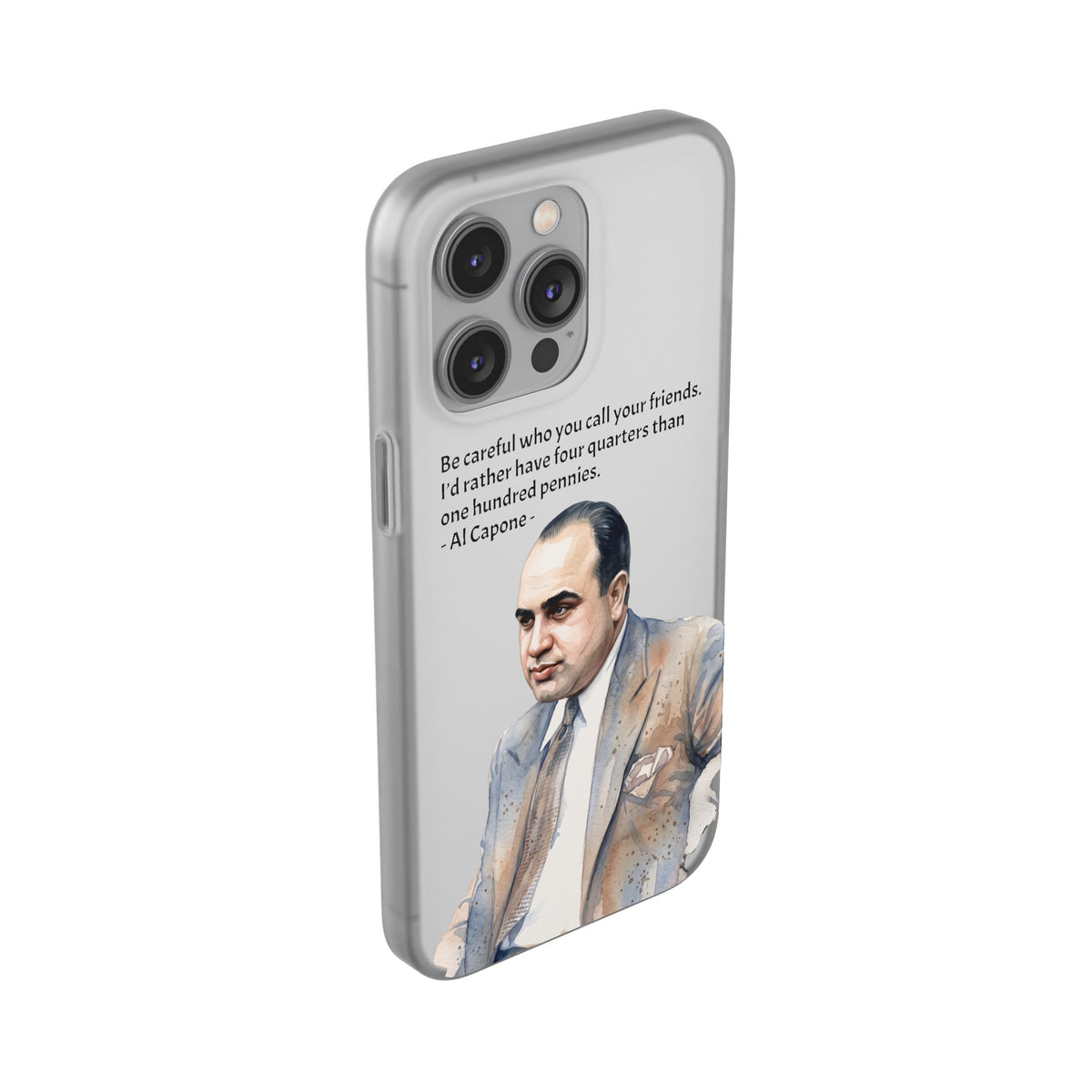 Vintage Crime Quote Flexi iPhone Case