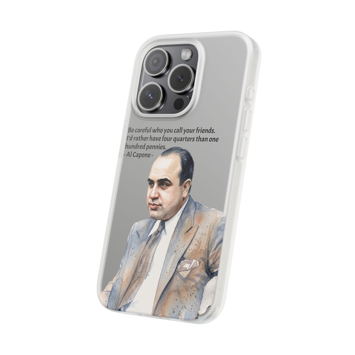 Vintage Crime Quote Flexi iPhone Case