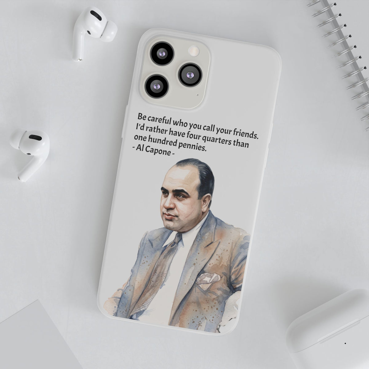 Vintage Crime Quote Flexi iPhone Case