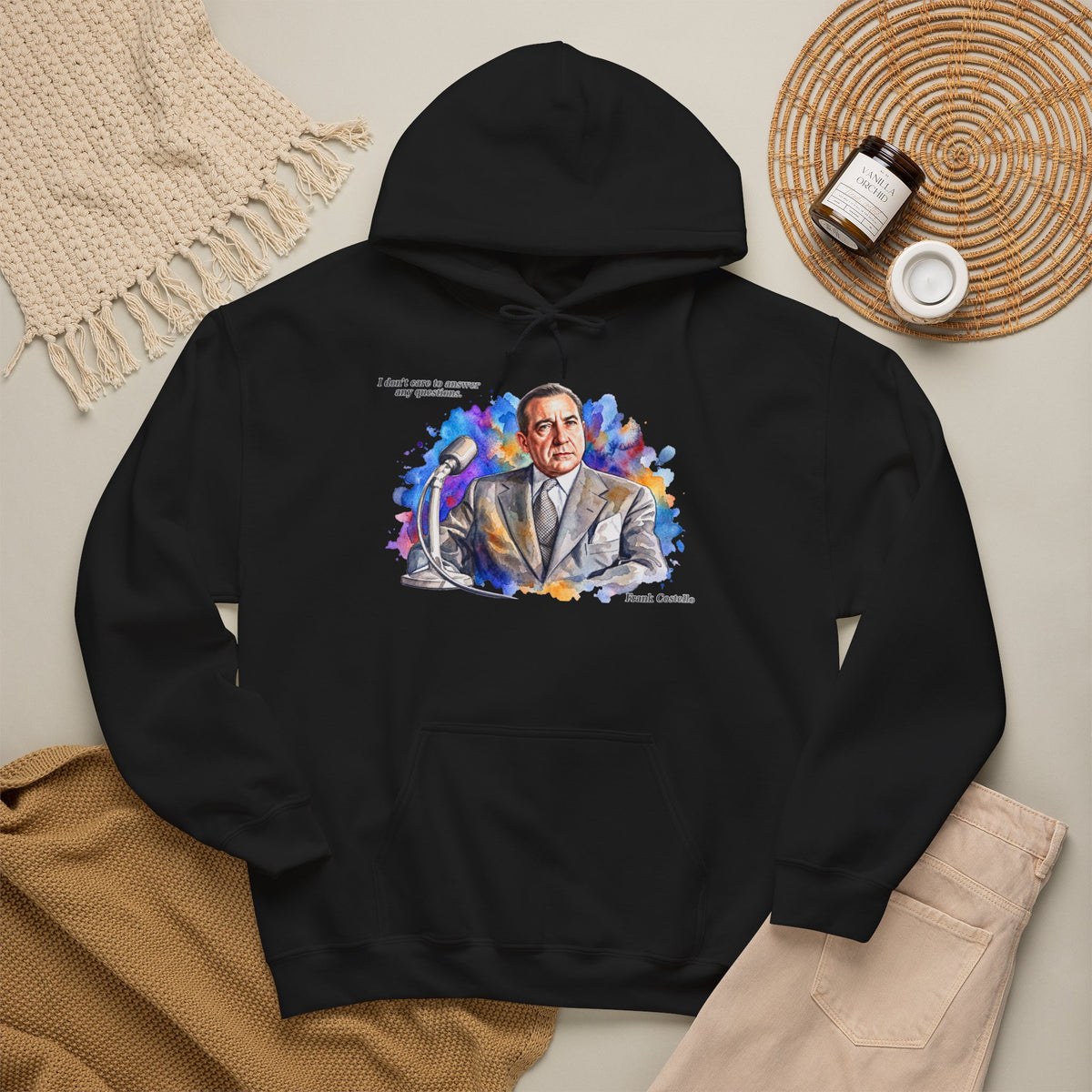 “I Don’t Care to Answer Any Questions” Unisex Hoodie