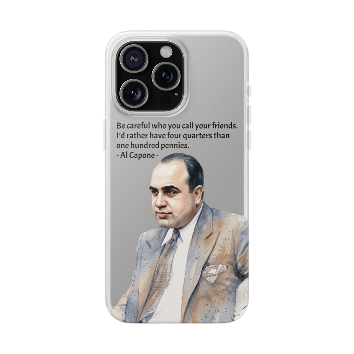 Vintage Crime Quote Flexi iPhone Case