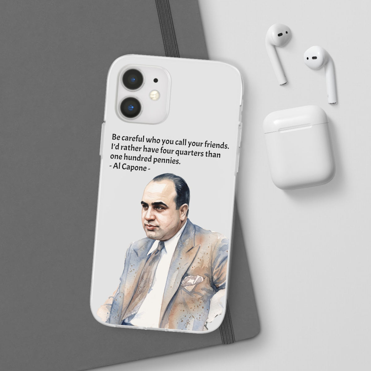 Vintage Crime Quote Flexi iPhone Case