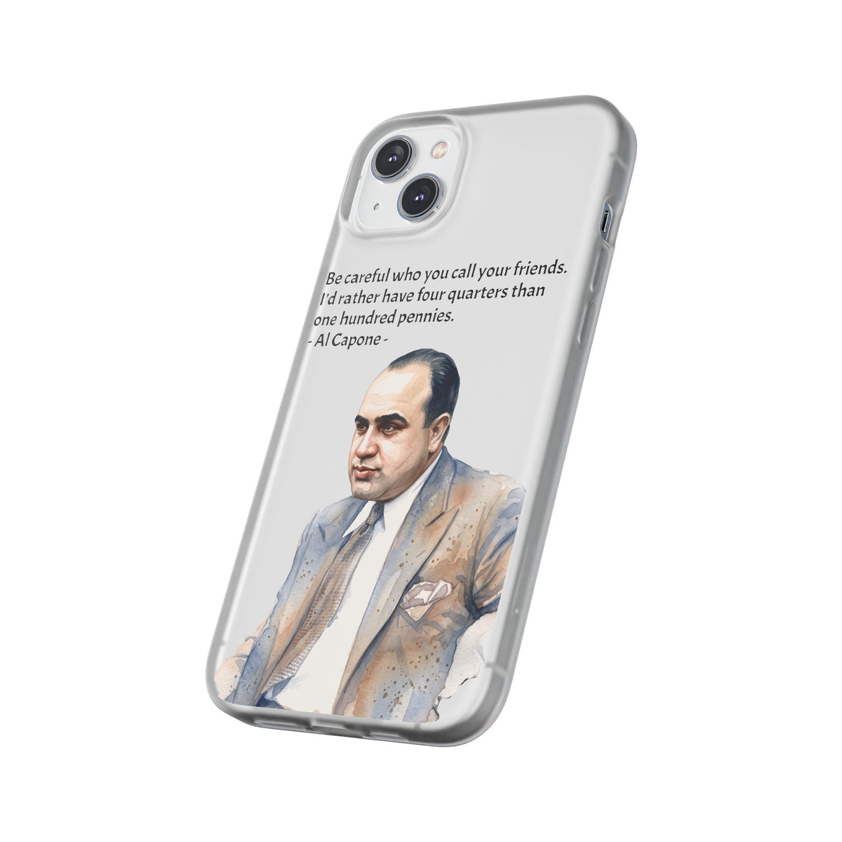 Vintage Crime Quote Flexi iPhone Case