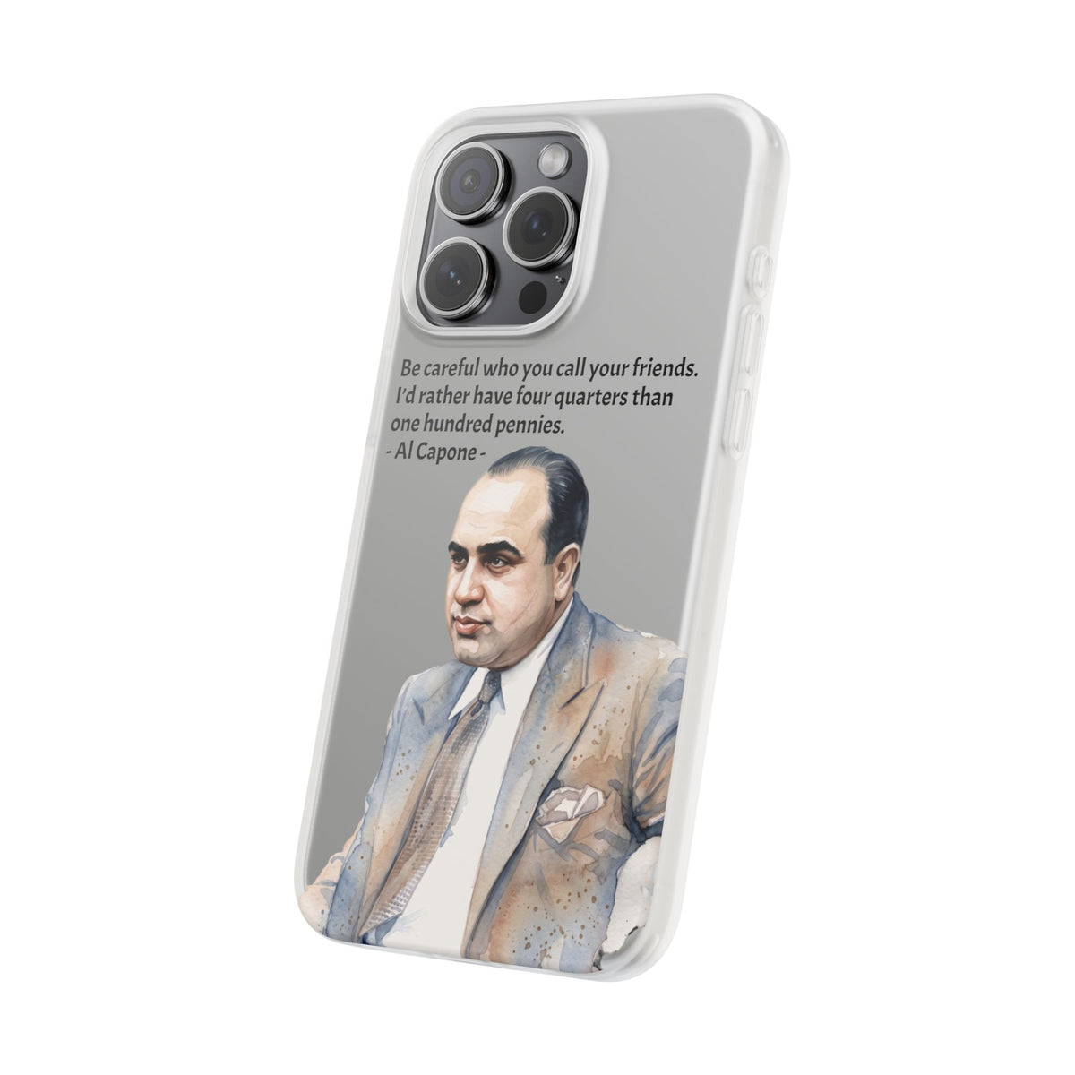 Vintage Crime Quote Flexi iPhone Case