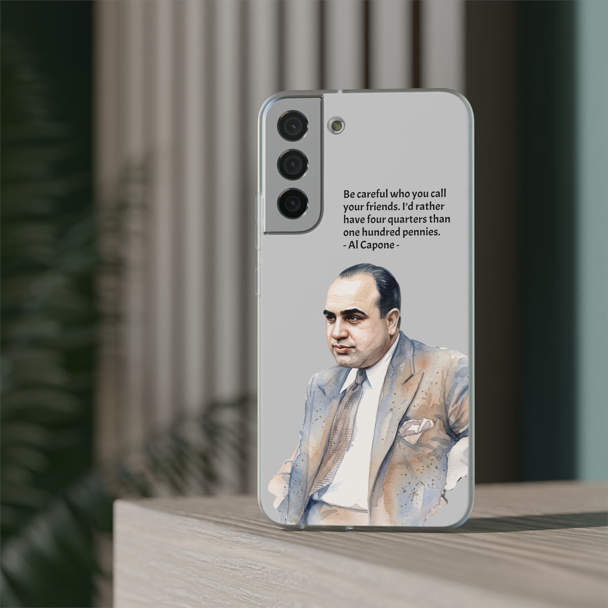 Vintage Crime Quote Flexi Samsung Galaxy Case