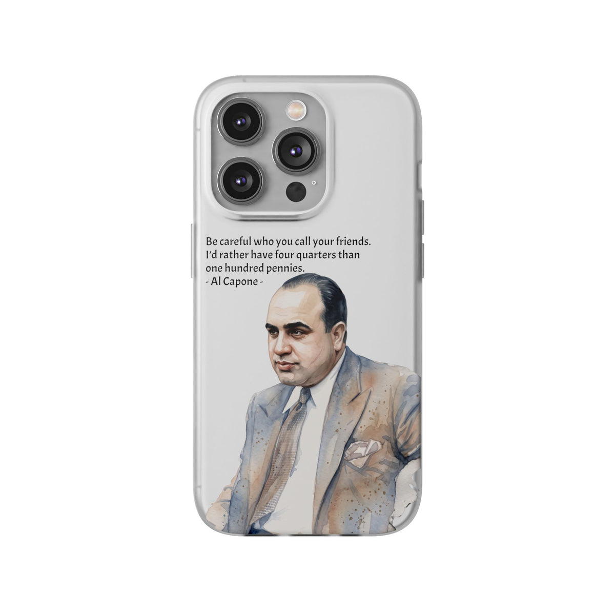 Vintage Crime Quote Flexi iPhone Case