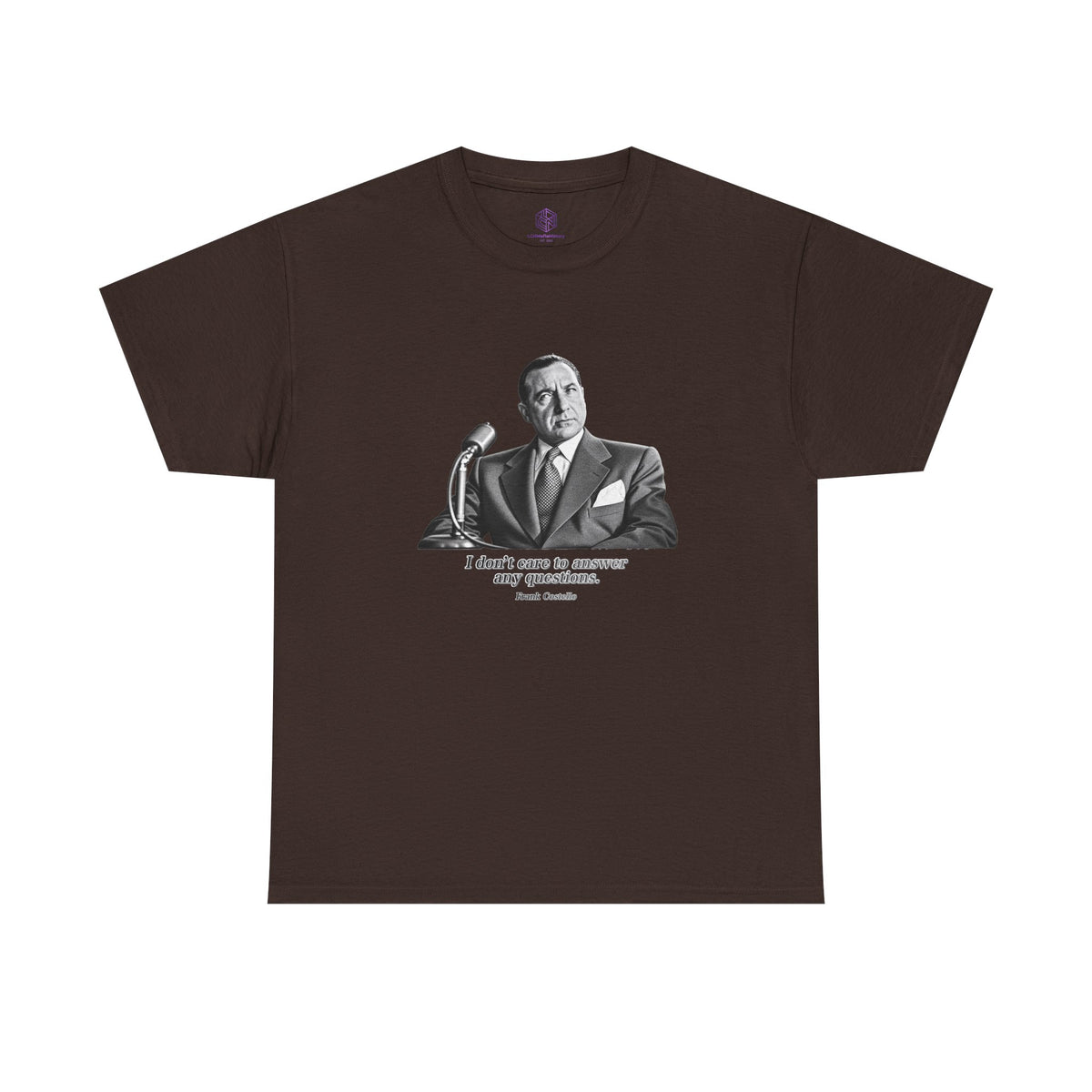 “I Don’t Care to Answer Any Questions” Heavy Cotton T-Shirt