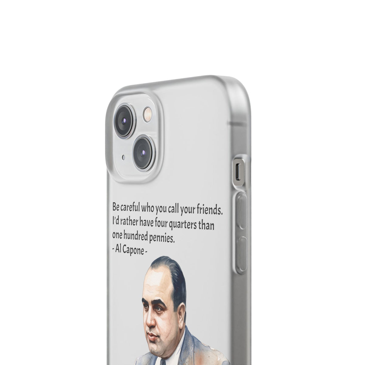 Vintage Crime Quote Flexi iPhone Case