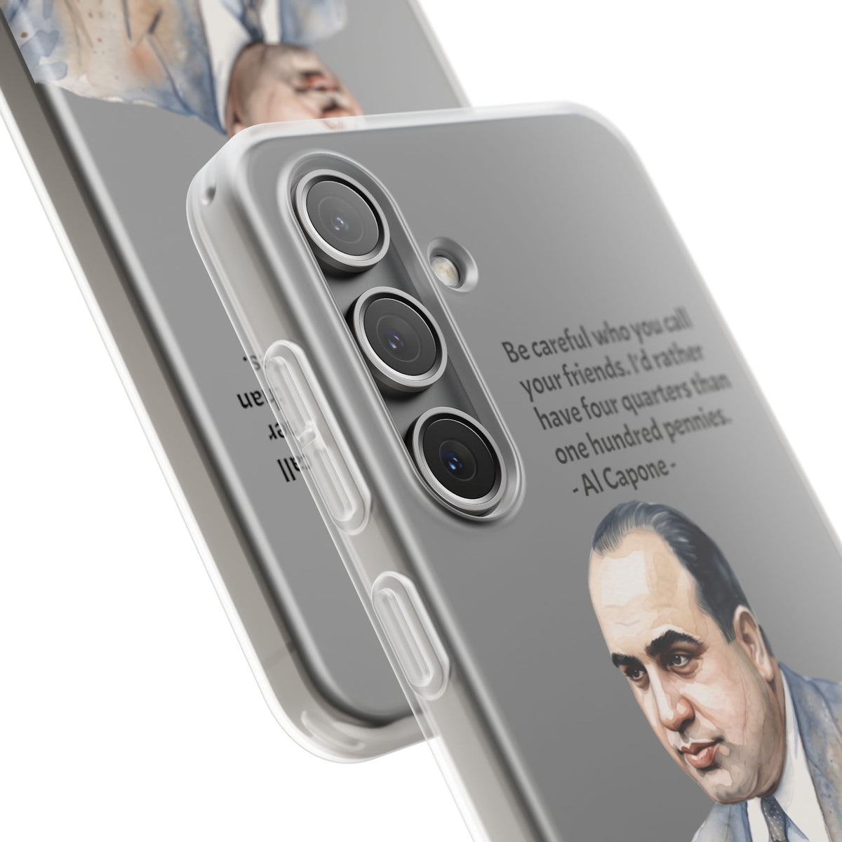 Vintage Crime Quote Flexi Samsung Galaxy Case