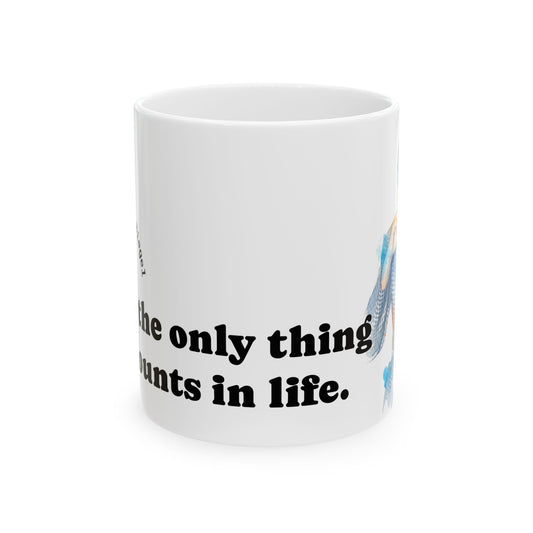 “Class Is What Counts” Quote Ceramic Mug