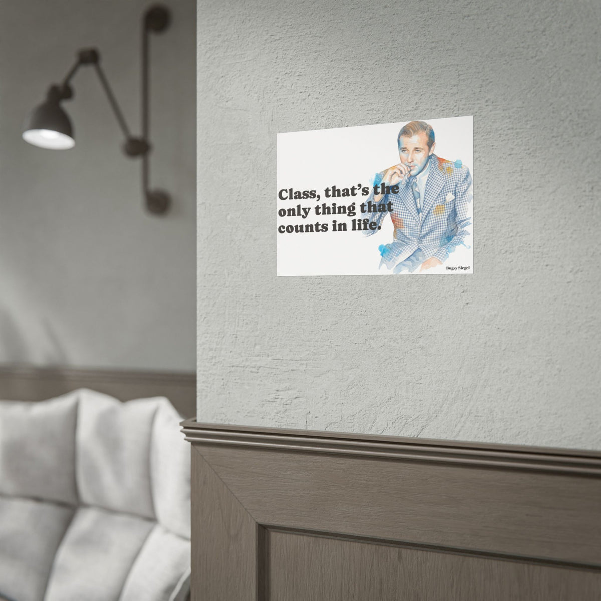 “Class Is What Counts” Retro Art Poster