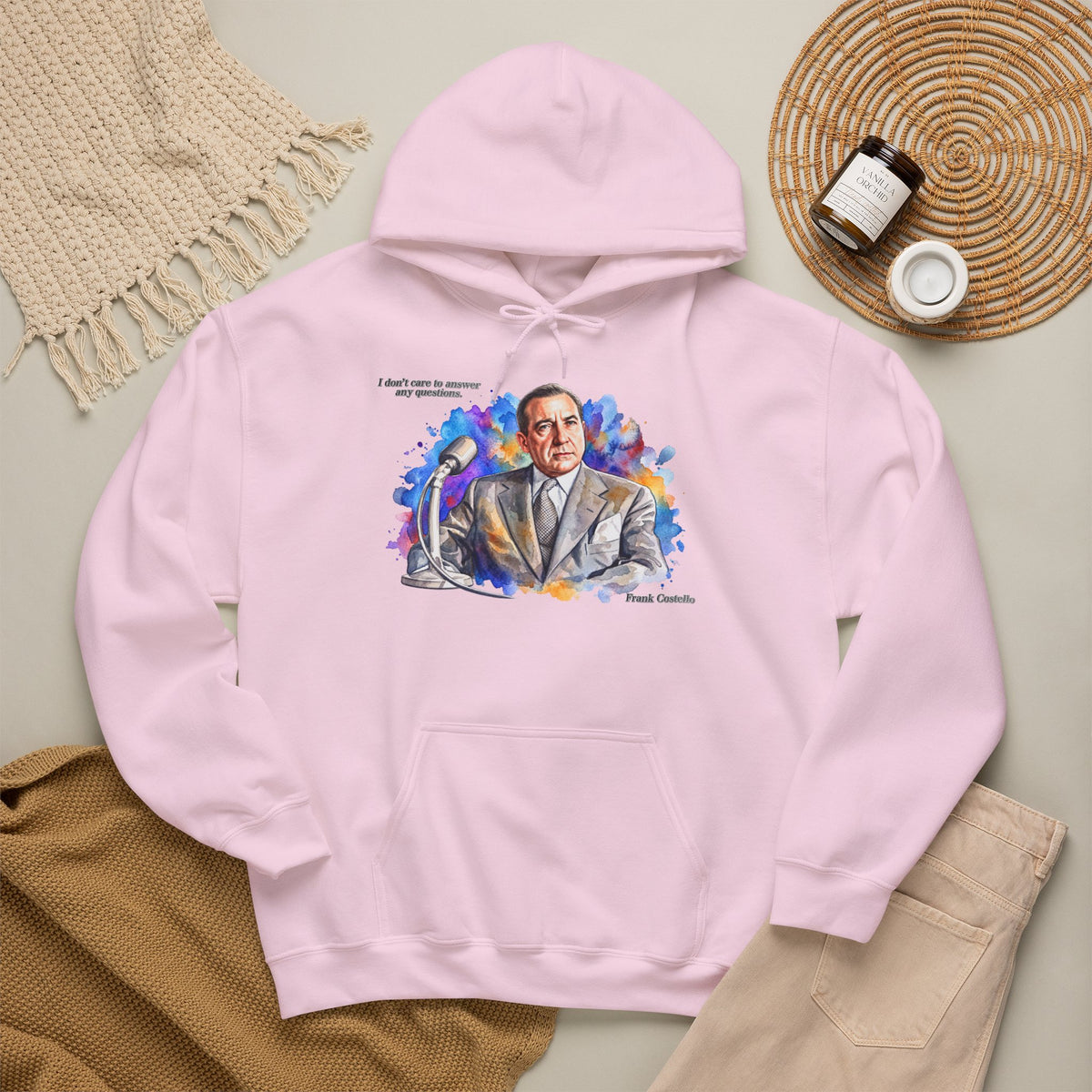 “I Don’t Care to Answer Any Questions” Unisex Hoodie