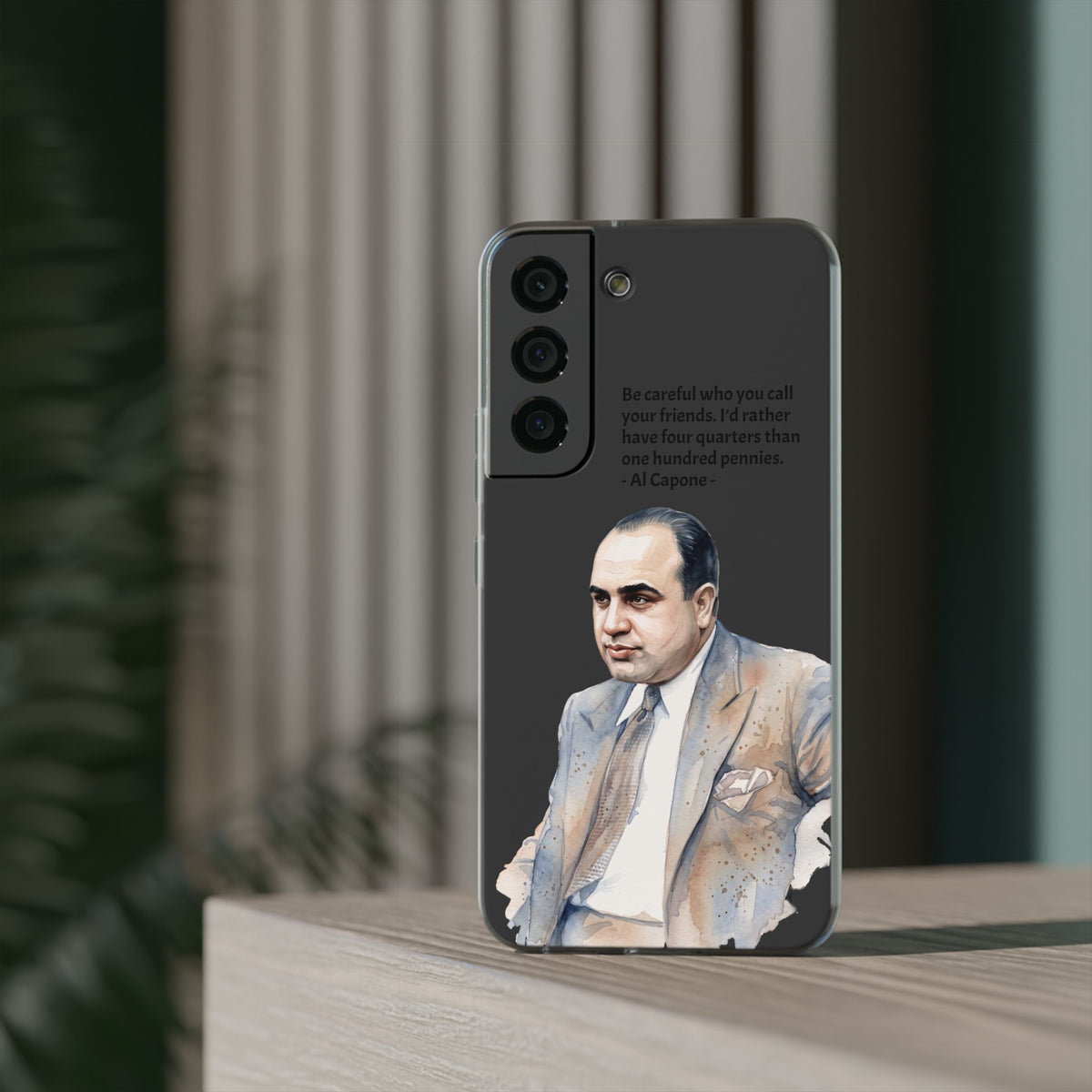 Vintage Crime Quote Flexi Samsung Galaxy Case