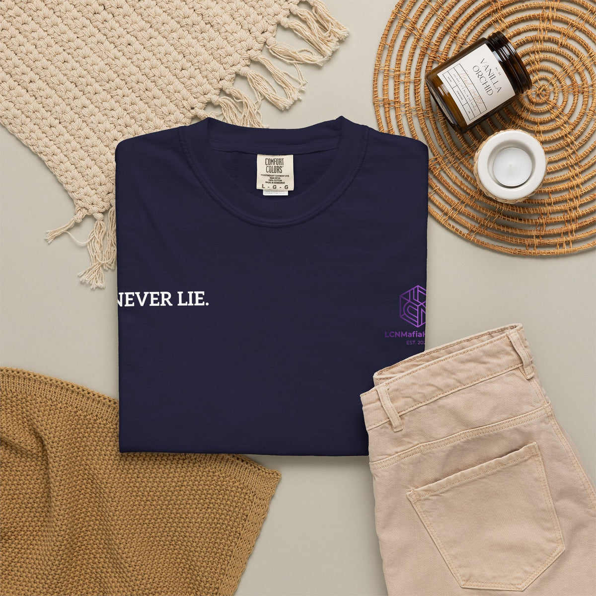 Never Lie Minimalist Quote Tee