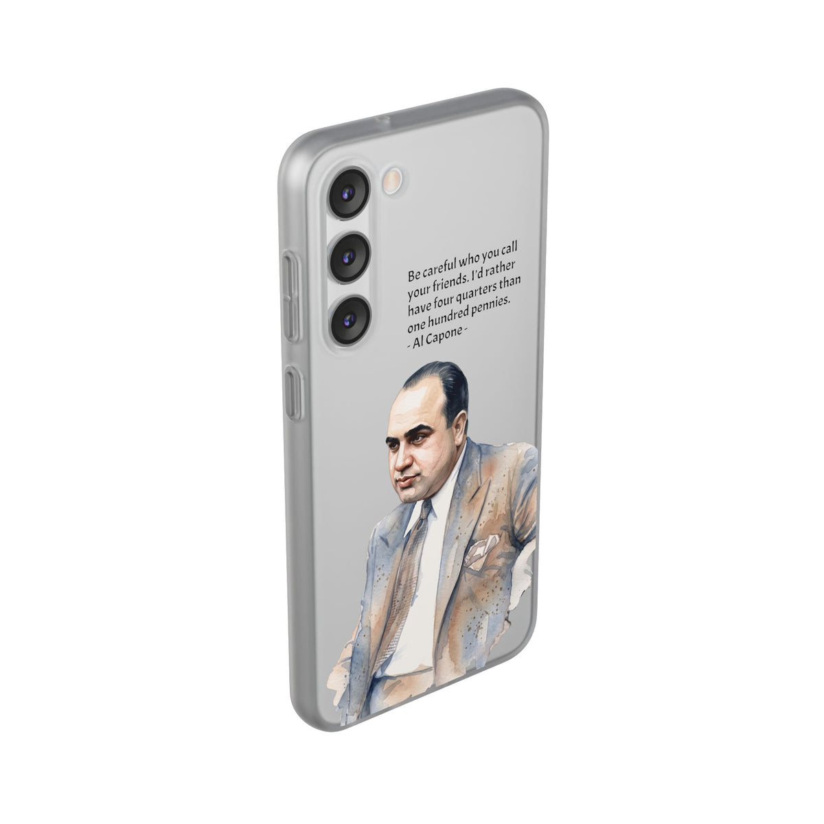 Vintage Crime Quote Flexi Samsung Galaxy Case