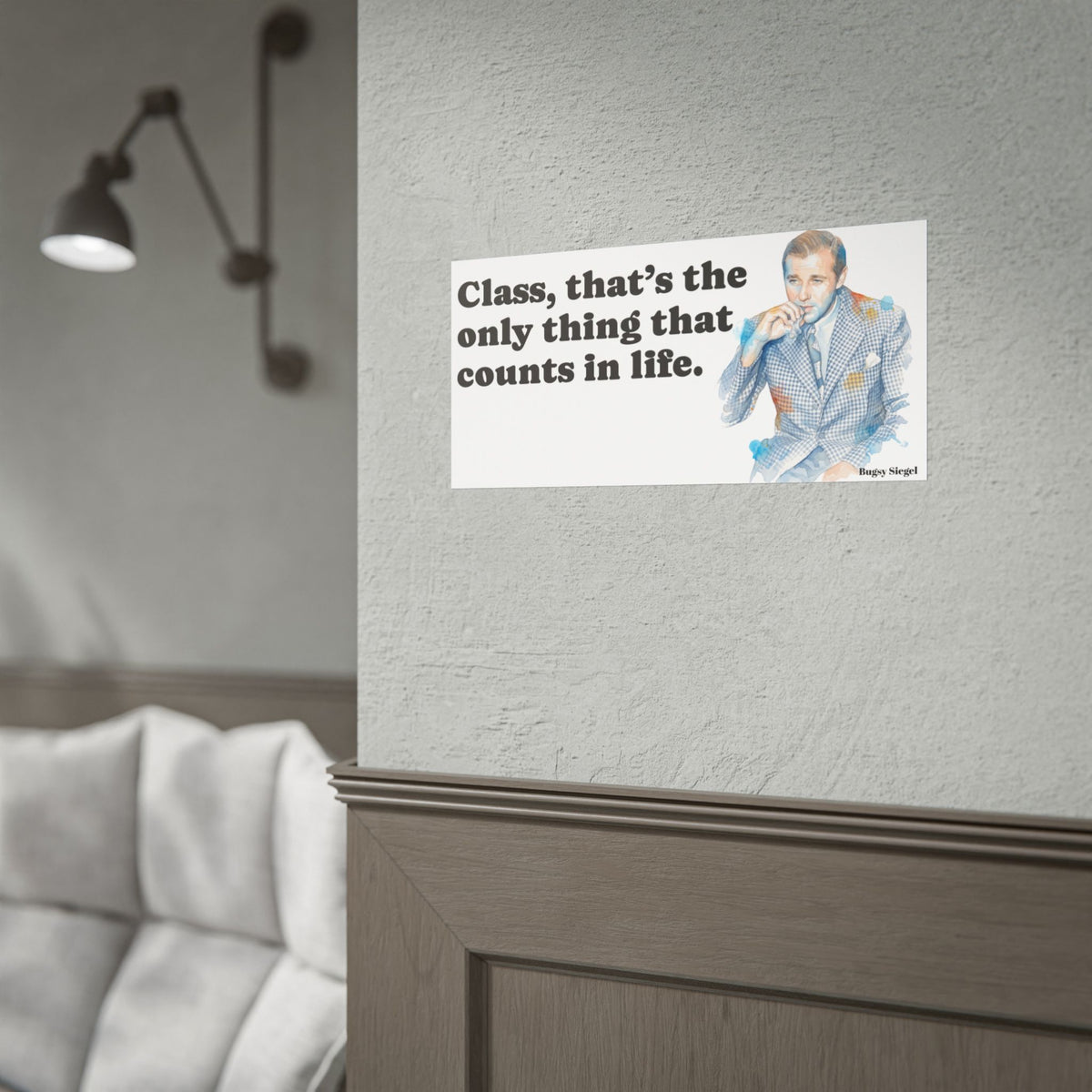 “Class Is What Counts” Retro Art Poster