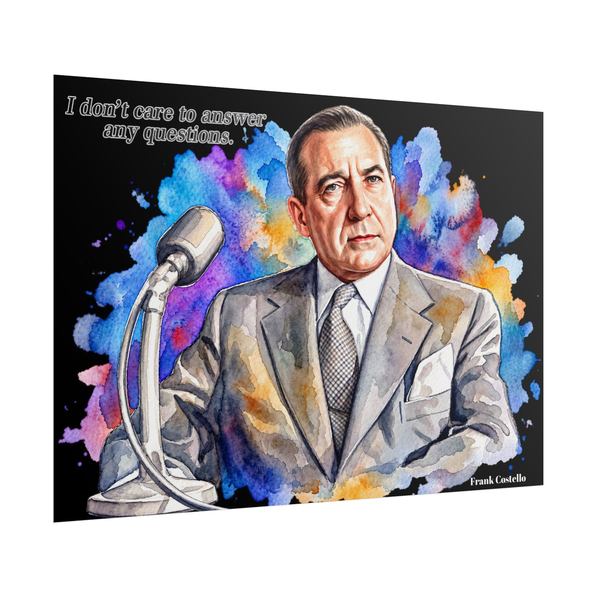 Vintage Crime-Era Portrait Art Poster