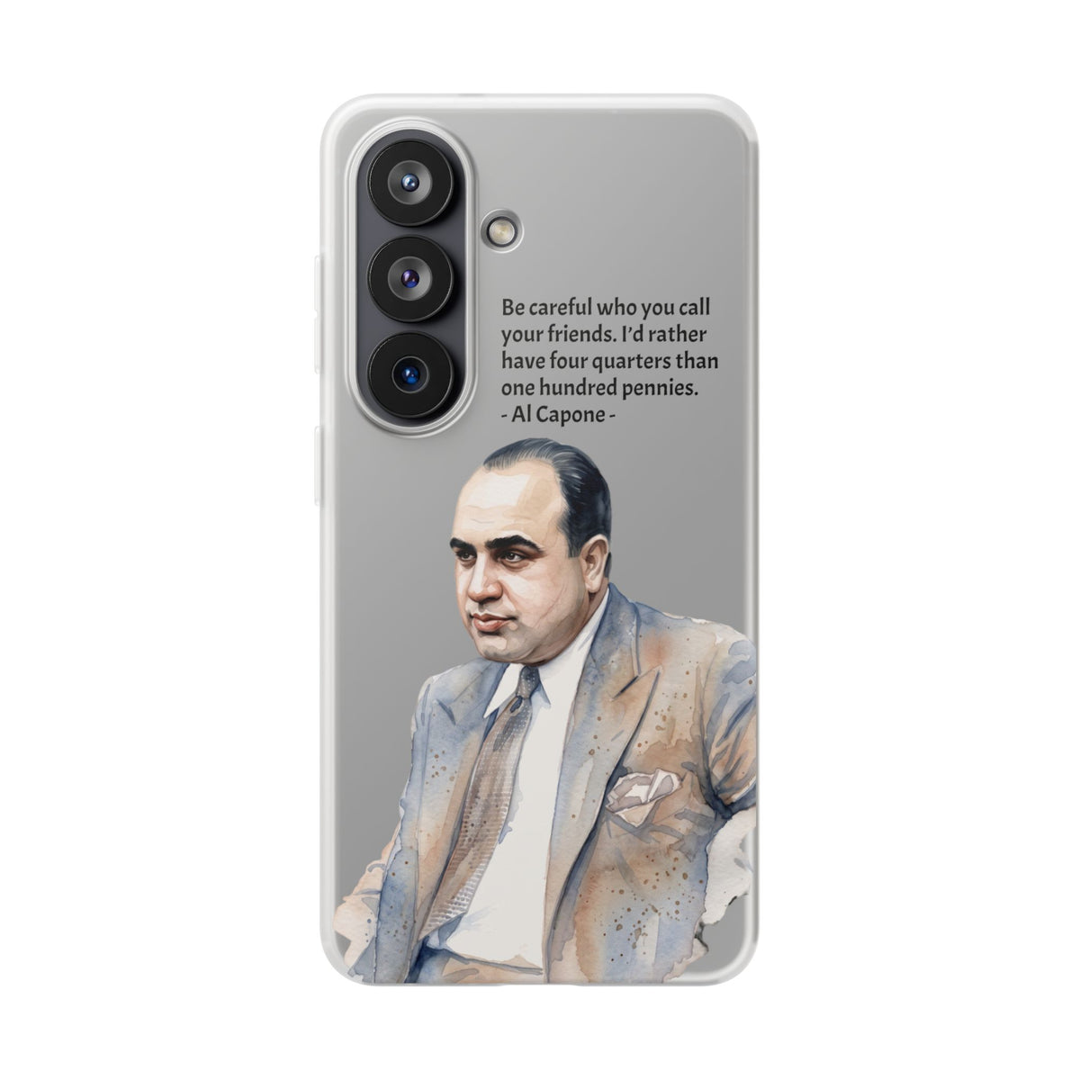Vintage Crime Quote Flexi Samsung Galaxy Case