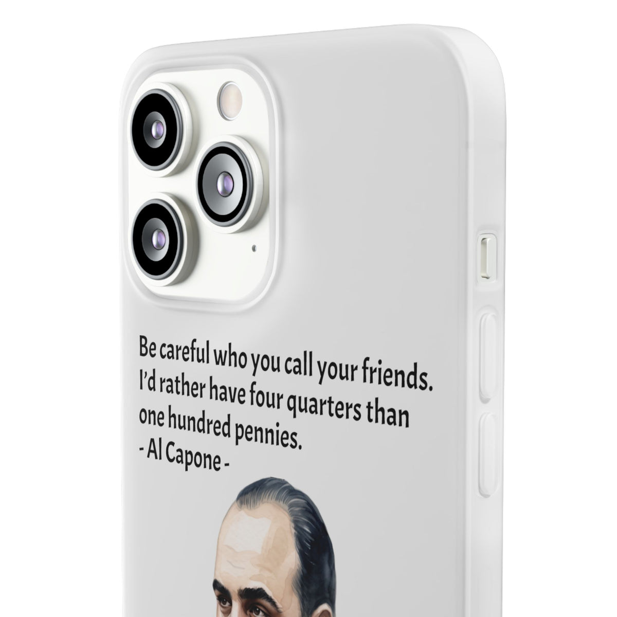 Vintage Crime Quote Flexi iPhone Case
