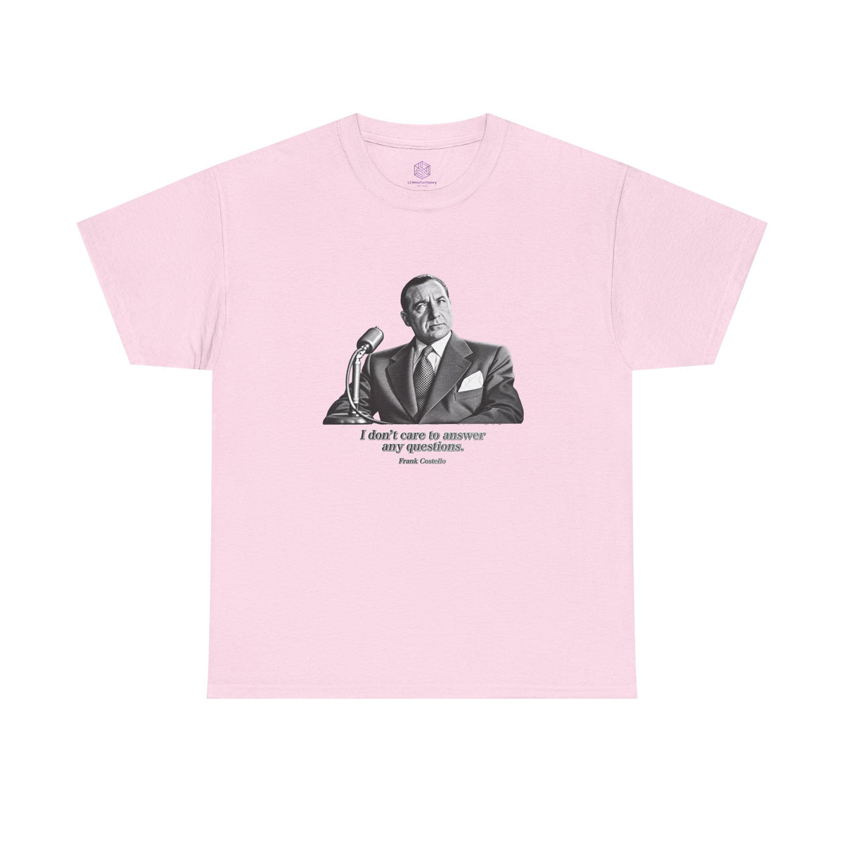 “I Don’t Care to Answer Any Questions” Heavy Cotton T-Shirt