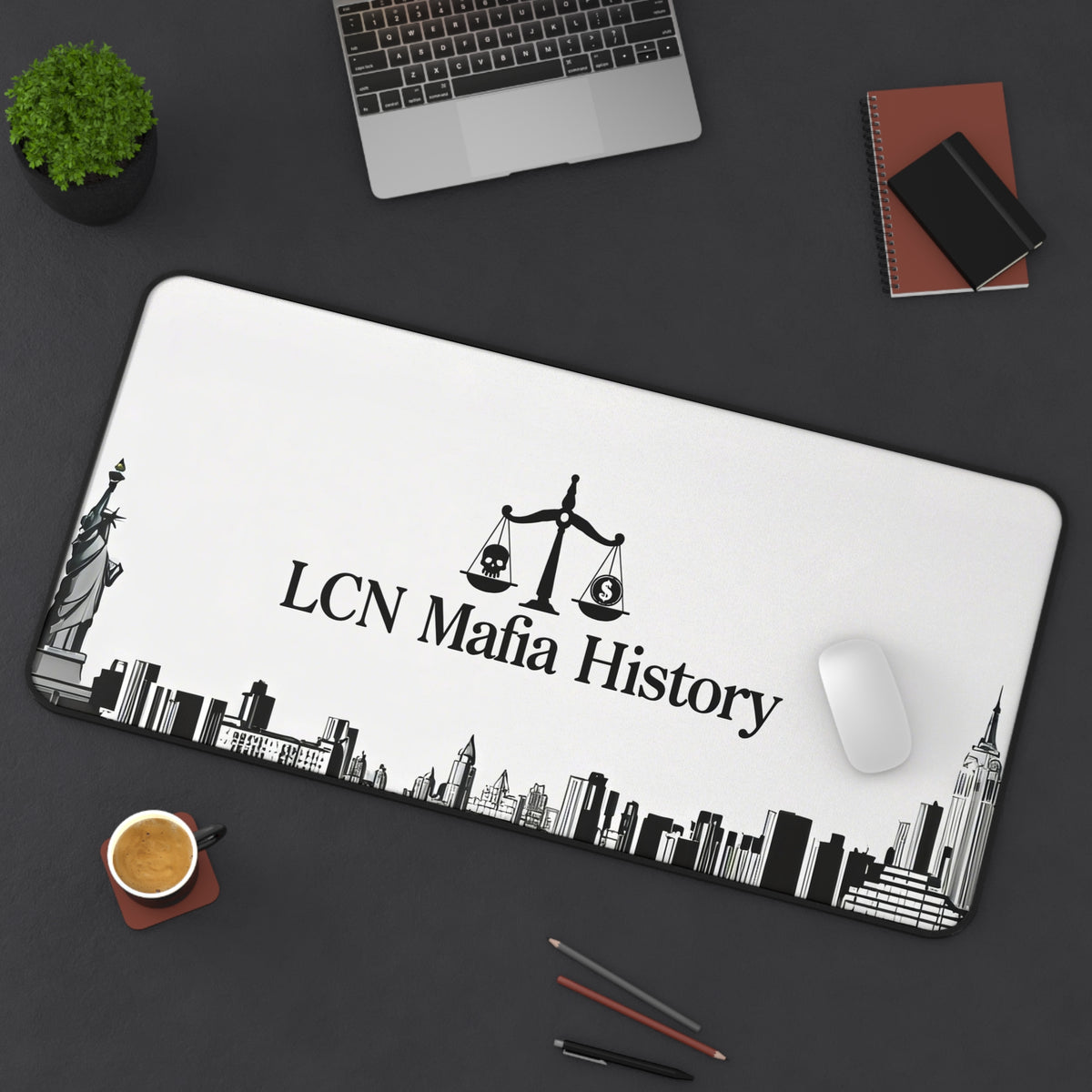 LCN Mafia History Skyline Desk Mat