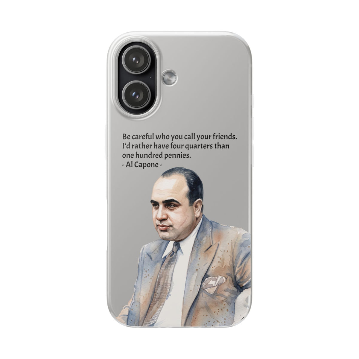 Vintage Crime Quote Flexi iPhone Case