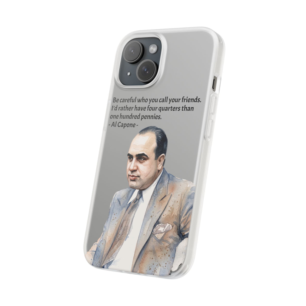 Vintage Crime Quote Flexi iPhone Case
