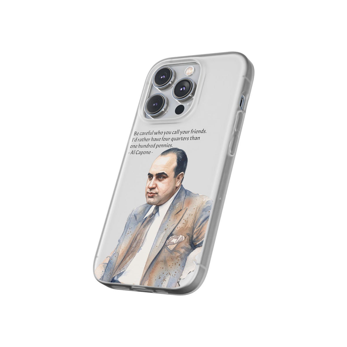 Vintage Crime Quote Flexi iPhone Case
