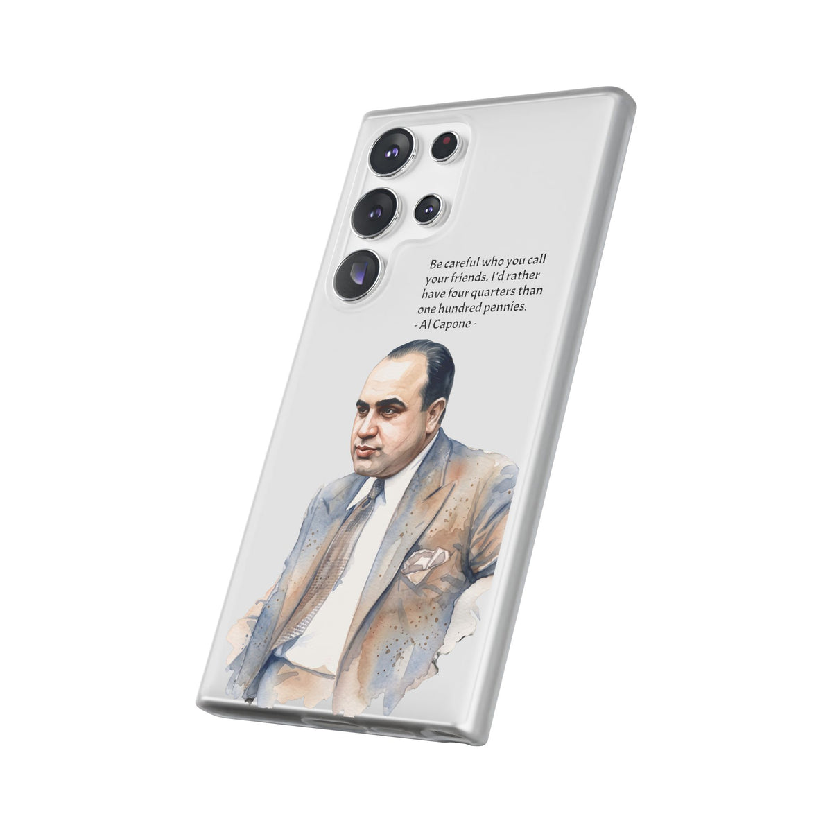 Vintage Crime Quote Flexi Samsung Galaxy Case