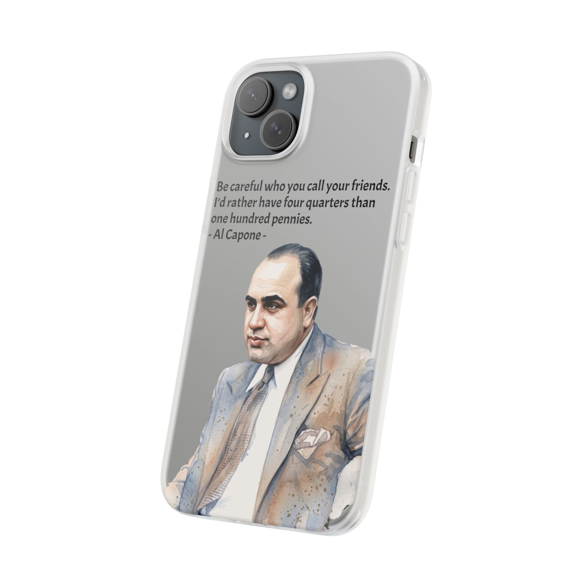 Vintage Crime Quote Flexi iPhone Case