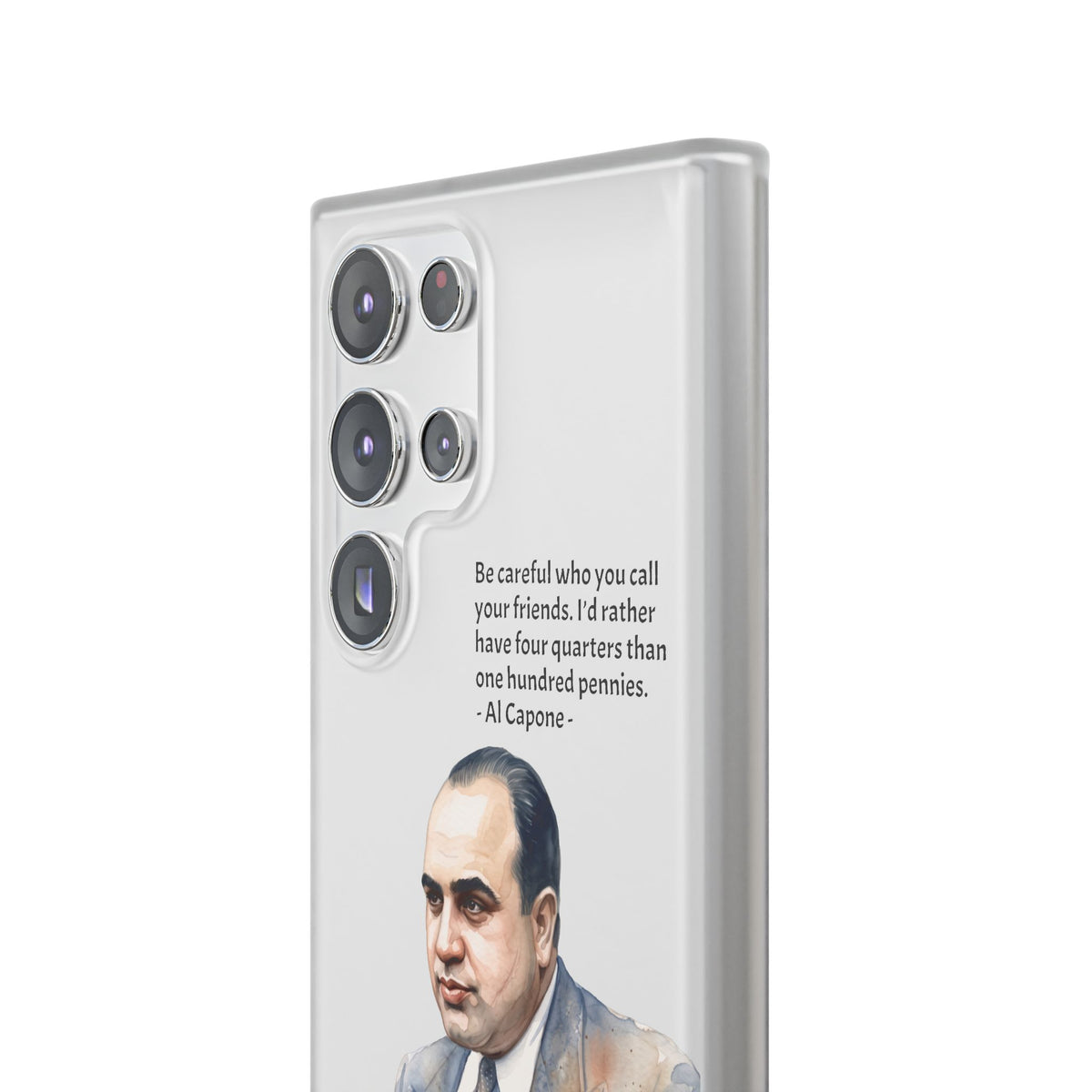 Vintage Crime Quote Flexi Samsung Galaxy Case