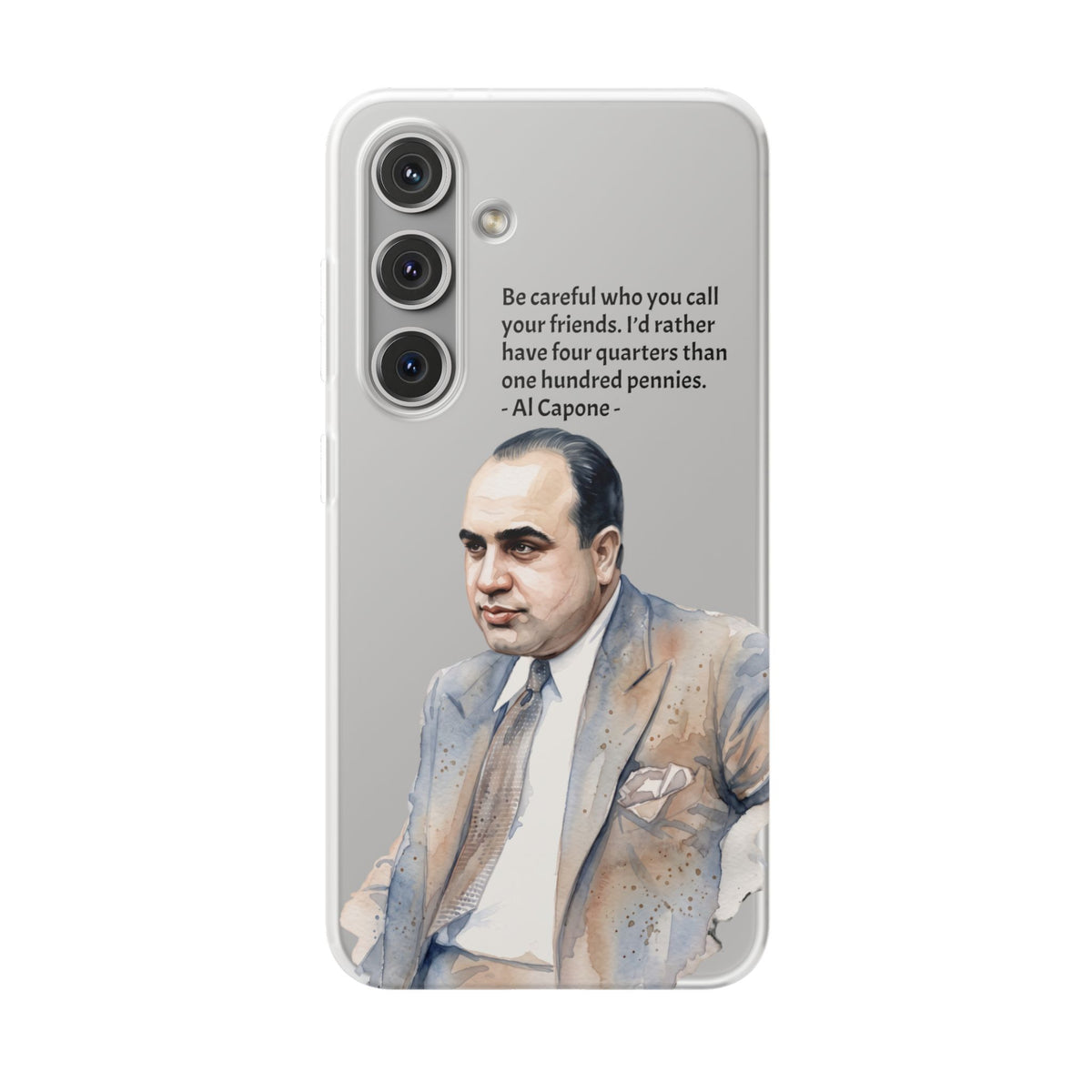 Vintage Crime Quote Flexi Samsung Galaxy Case