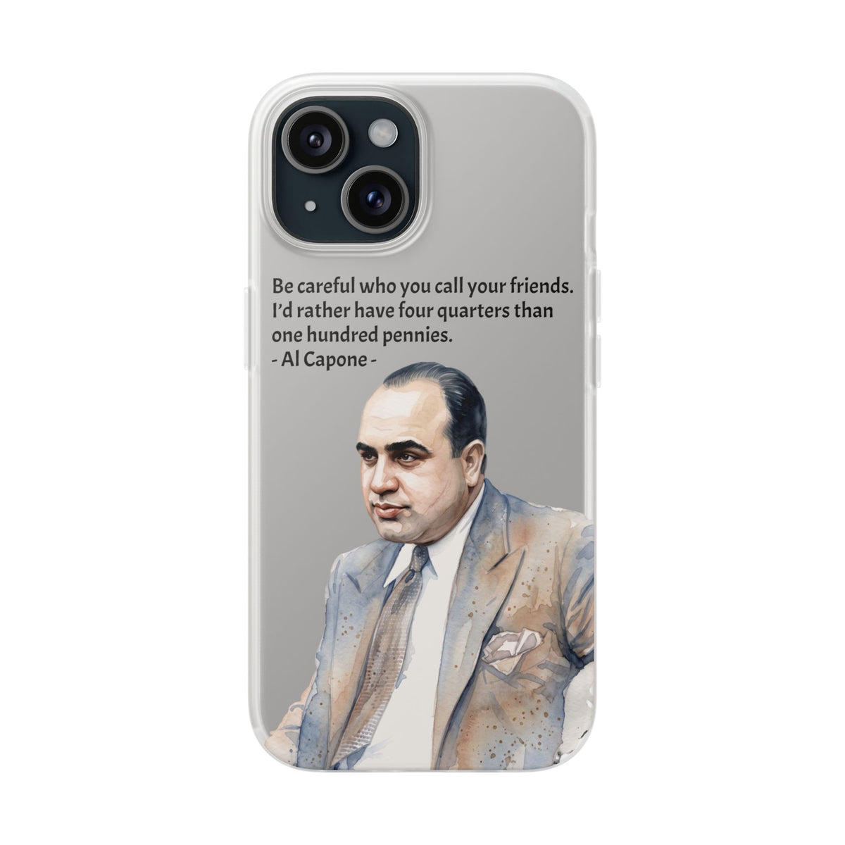 Vintage Crime Quote Flexi iPhone Case