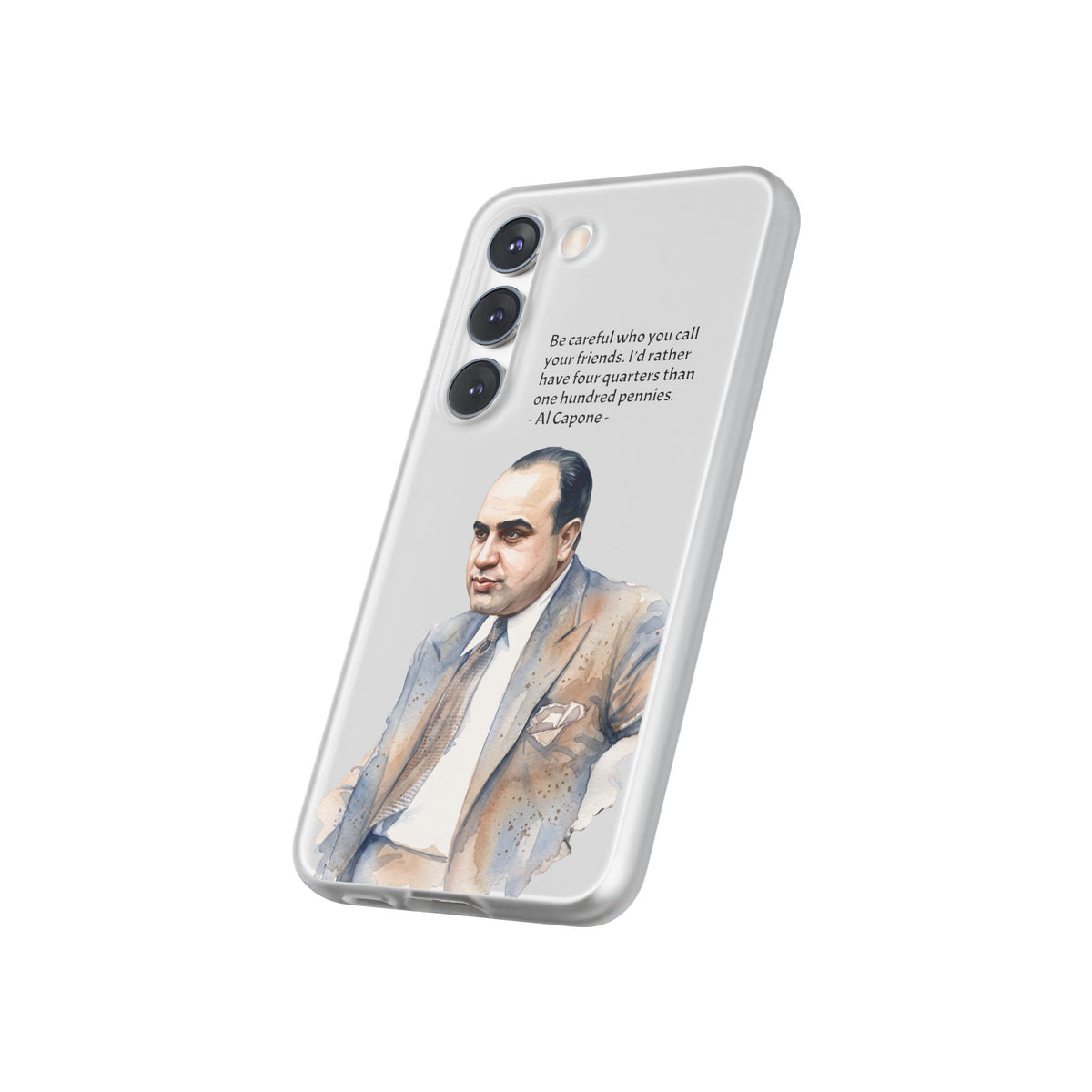Vintage Crime Quote Flexi Samsung Galaxy Case