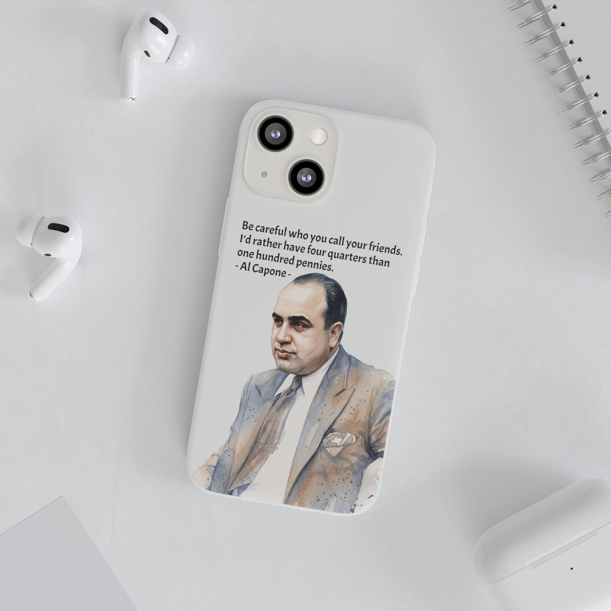 Vintage Crime Quote Flexi iPhone Case