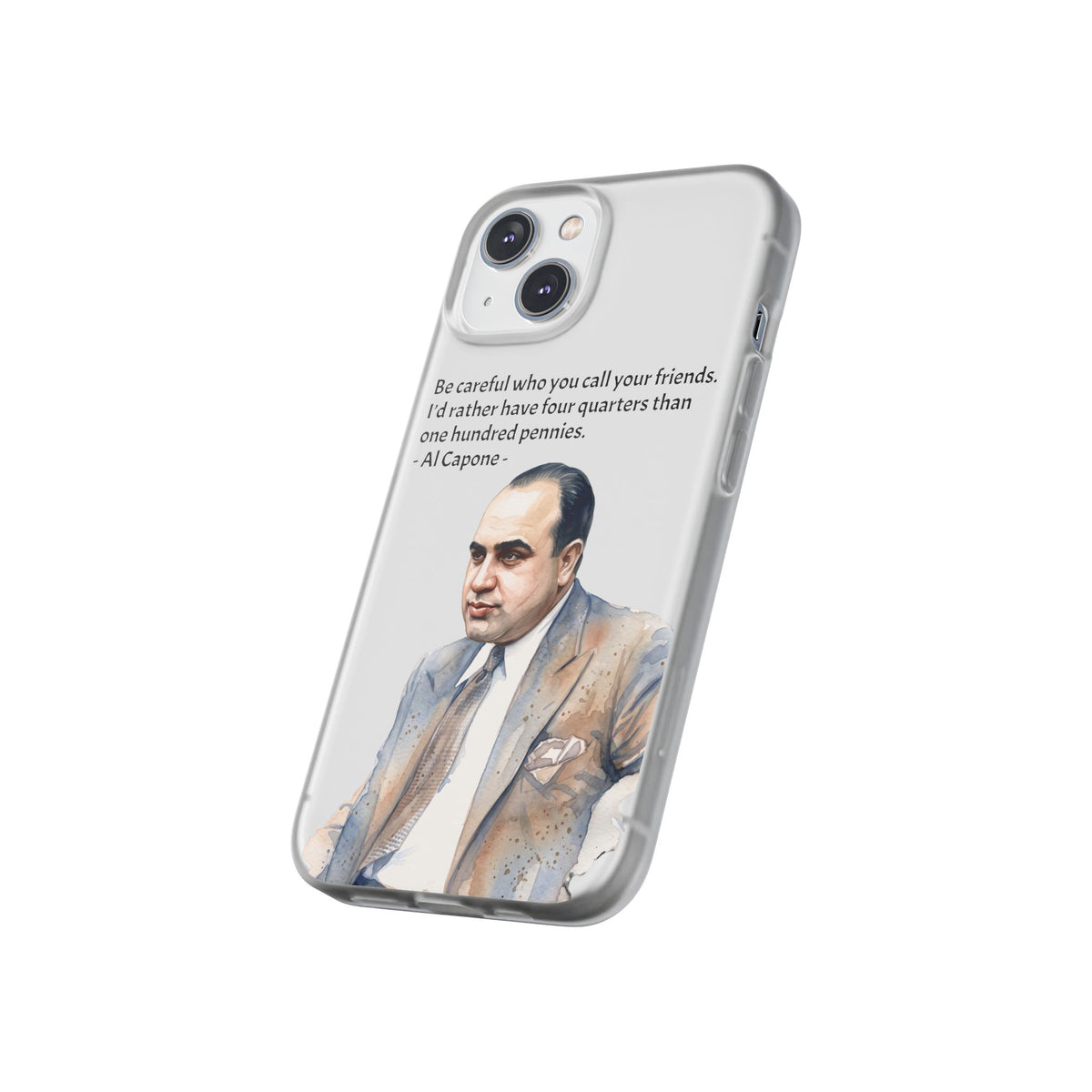 Vintage Crime Quote Flexi iPhone Case