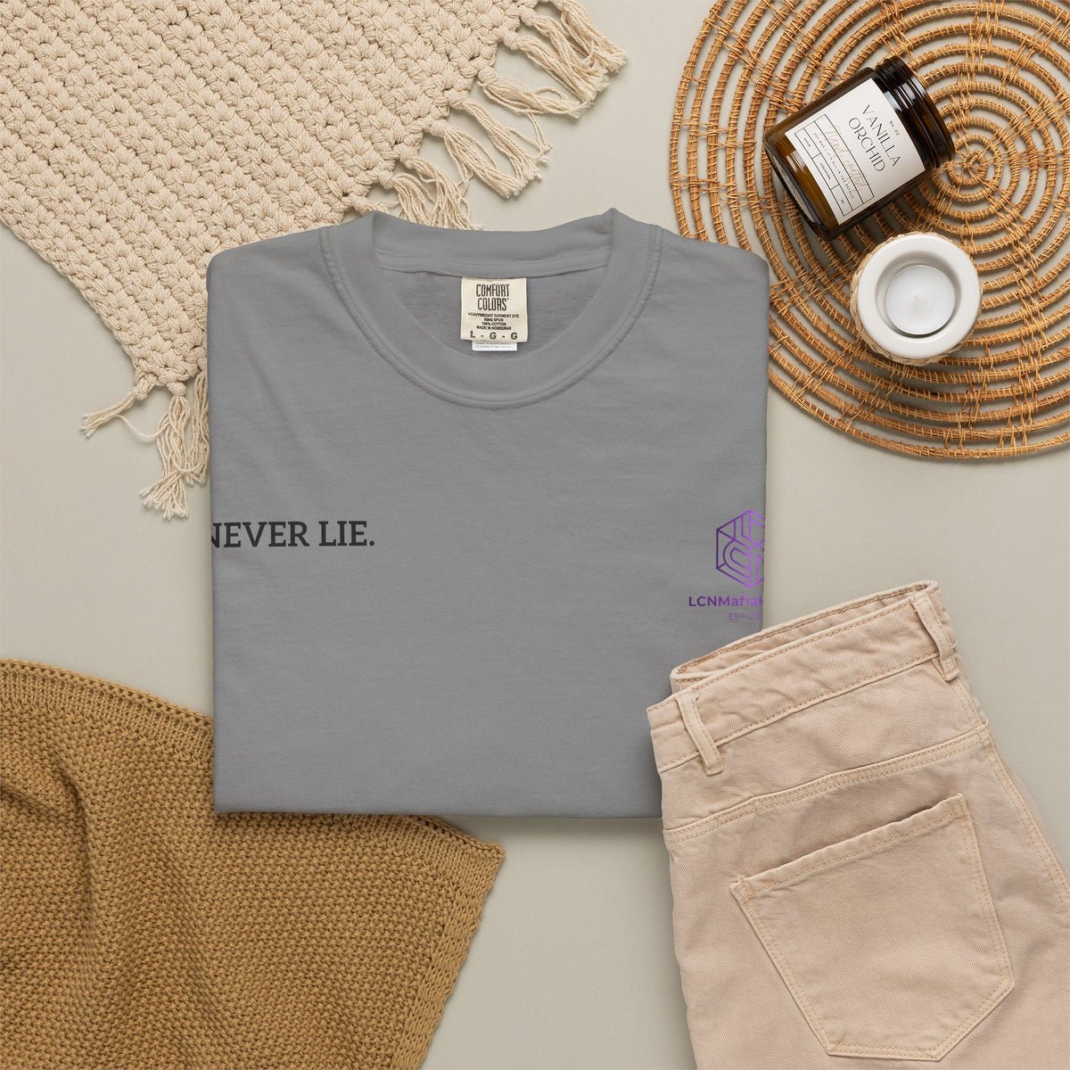 Never Lie Minimalist Quote Tee