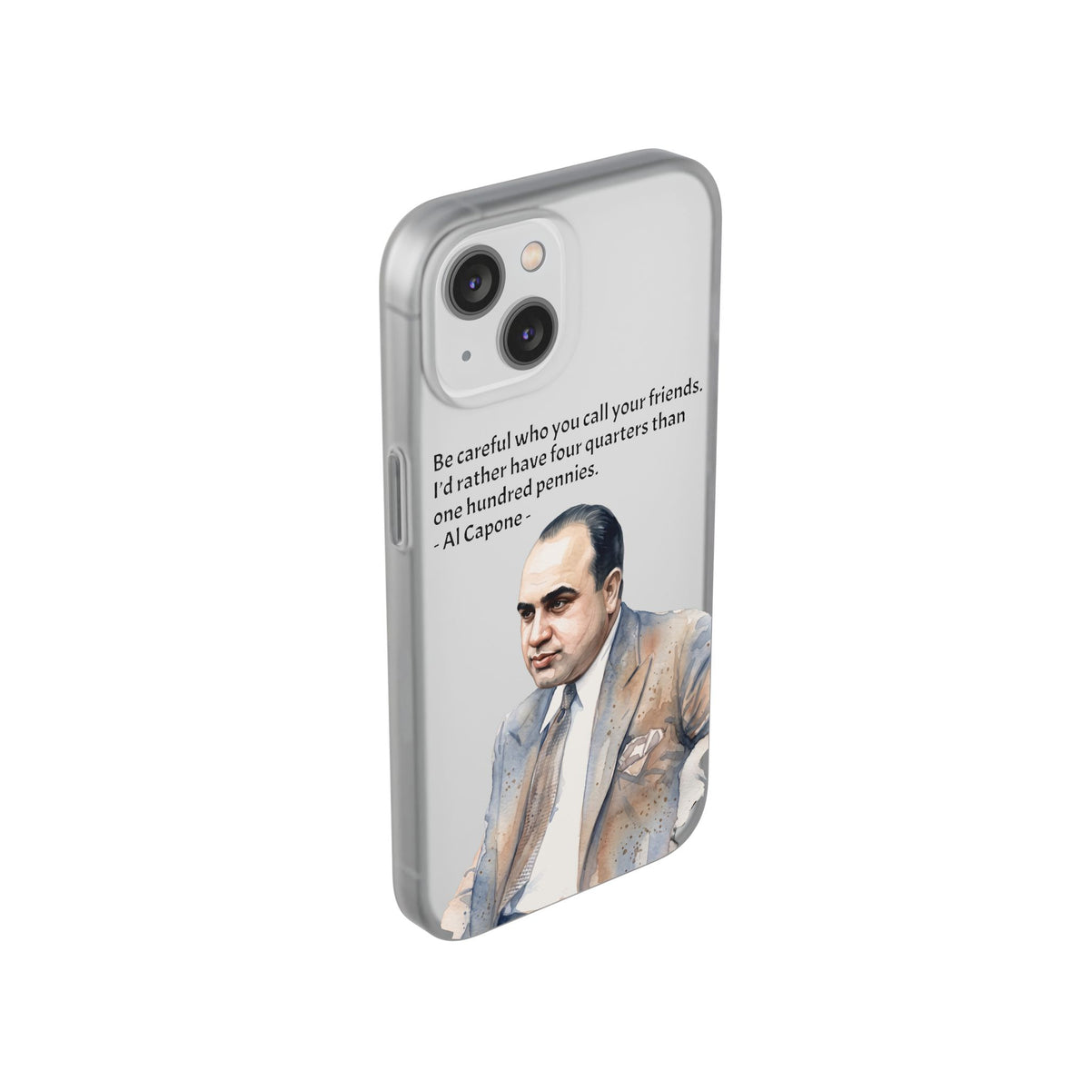 Vintage Crime Quote Flexi iPhone Case