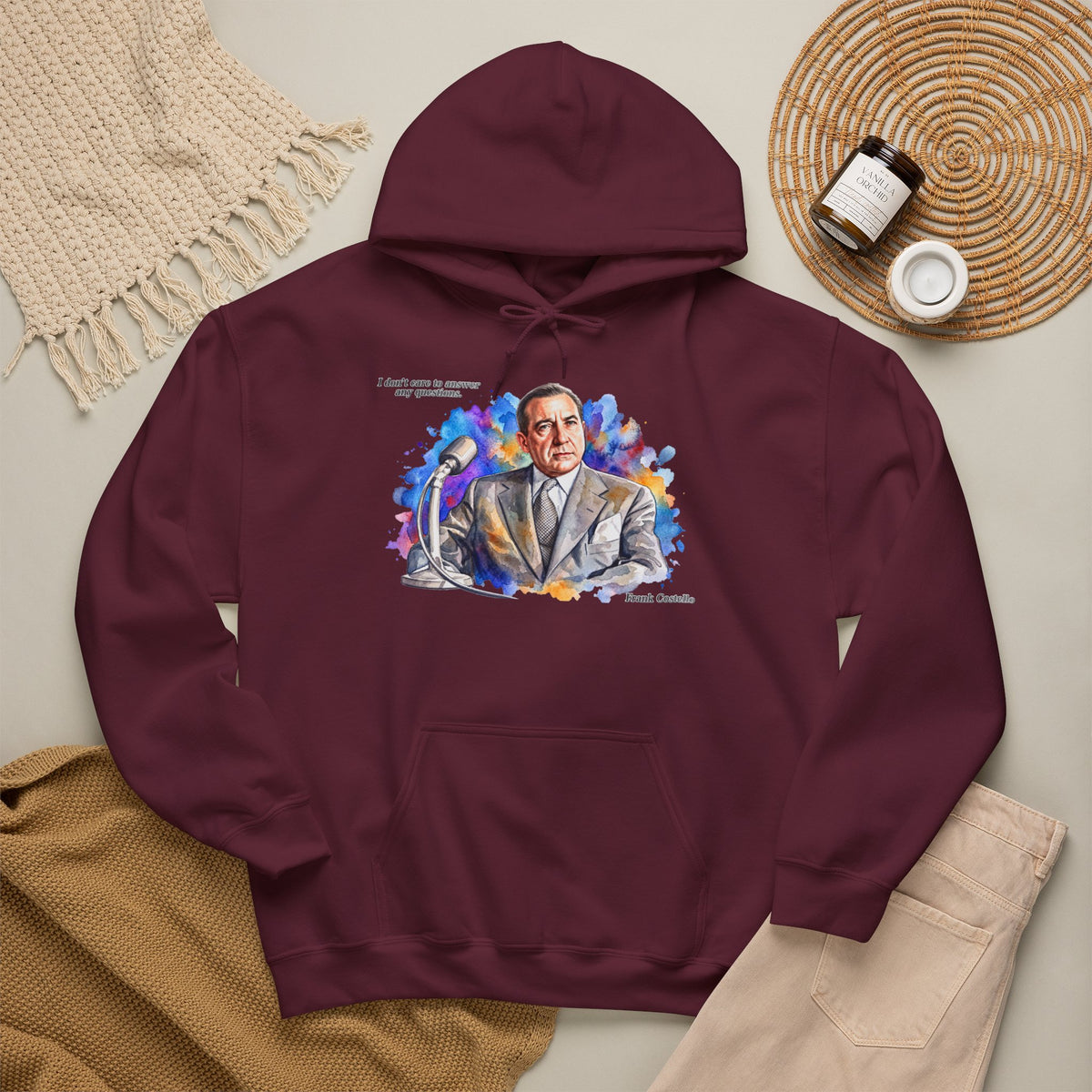 “I Don’t Care to Answer Any Questions” Unisex Hoodie